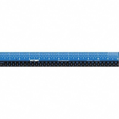 Ruler Inch Gloss Stainless Steel 12in. MPN:EZ12SBL