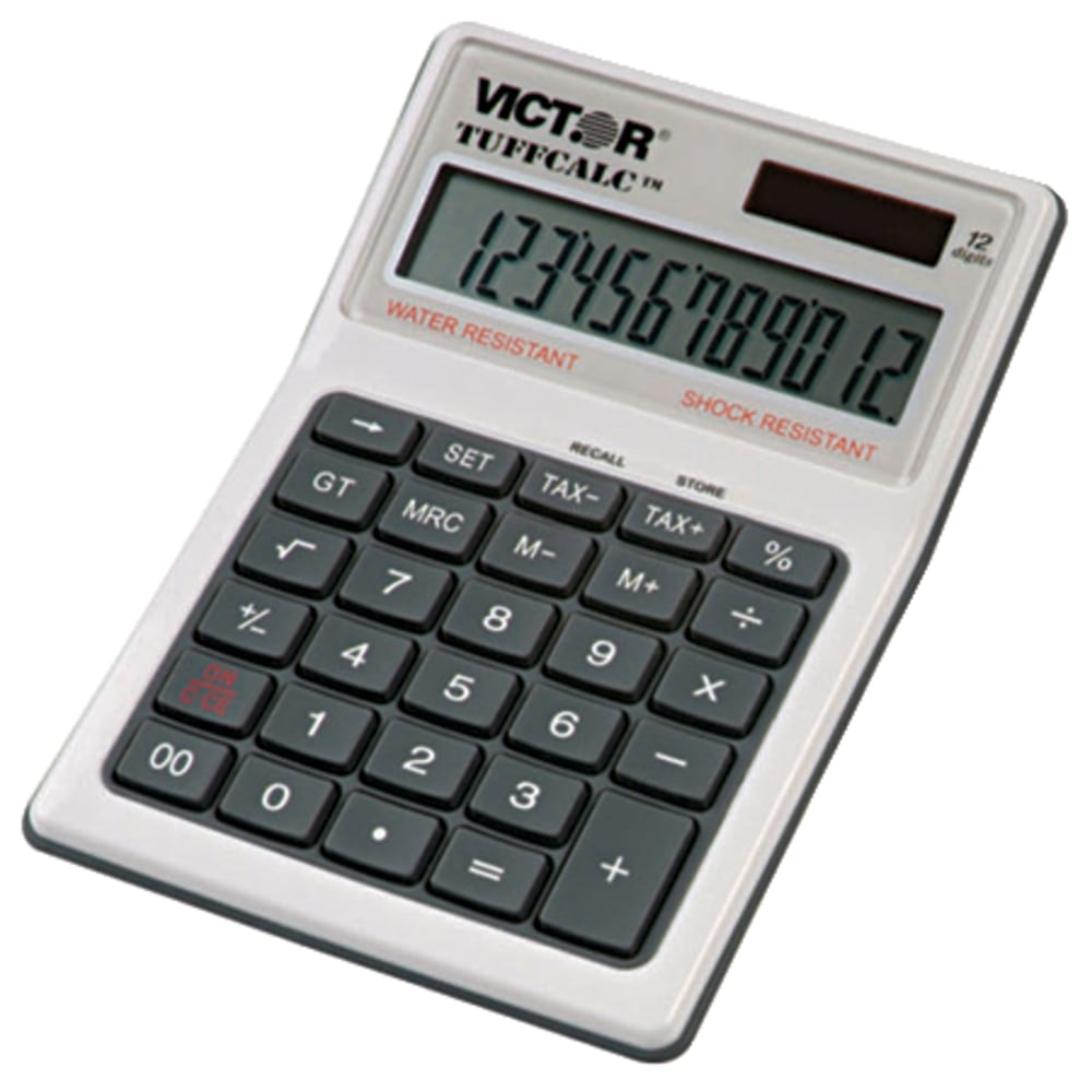 Victor TUFFCALC Desktop Calculator, White (Min Order Qty 3) MPN:99901