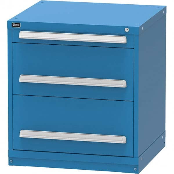 3 Drawer Bright Blue Steel Modular Storage Cabinet MPN:SCU1072AL-BB