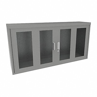 Pegboard Wall Cabinet 30 x60 x14 Gray MPN:Grainger48883