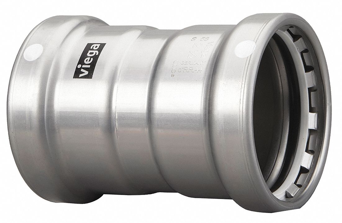 Coupling with Stop Metal 2-1/2 Tube Sz MPN:26670