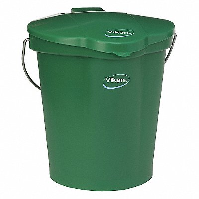 F8439 Hygienic Bucket 3 1/4 gal Green MPN:56862