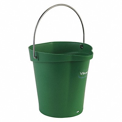 H8704 Hygienic Bucket 1 1/2 gal Green MPN:56882