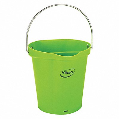 H8704 Hygienic Bucket 1 1/2 gal Green MPN:568877