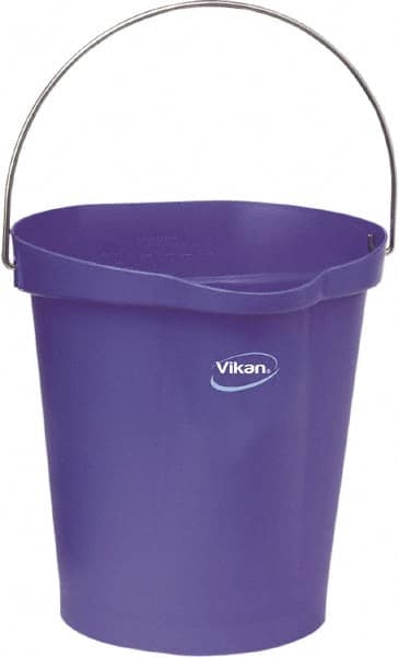 3 Gal, Polypropylene Round Purple Single Pail with Pour Spout MPN:56868