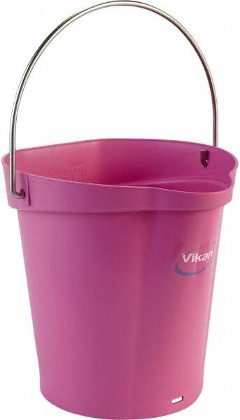 1-1/2 Gal, Polypropylene Round Pink Single Pail with Pour Spout MPN:56881