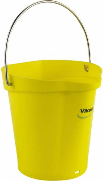 1-1/2 Gal, Polypropylene Round Yellow Single Pail with Pour Spout MPN:56886