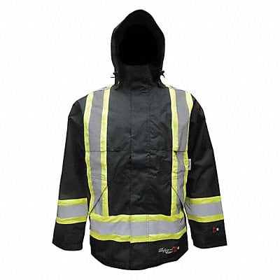 Flame Resistant Rain Jacket Black L MPN:3907FRJ-L