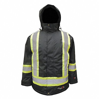 Flame Resistant Rain Jacket Black L MPN:3957FRJ-L