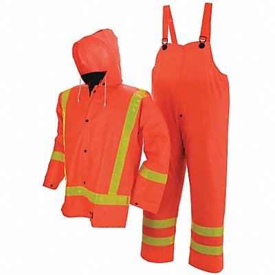 FR 3 Piece Rain Suit Orange M MPN:2110FR-M