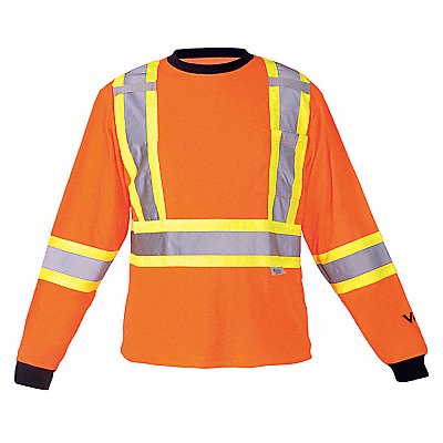 Long Sleeve Shirt Unisex M Orange MPN:6015O-M