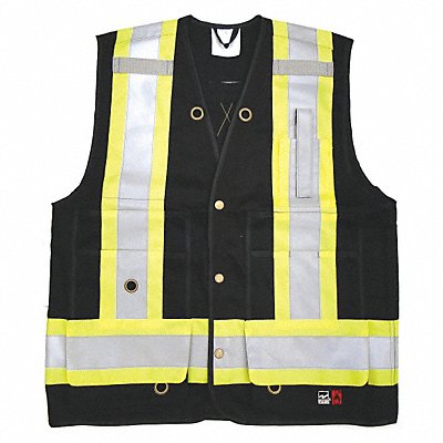 Safety Vest Black L 29 L Class 1 MPN:6165FR-L