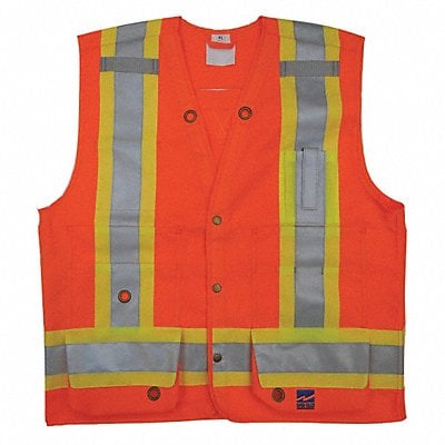 Surveyor Vest Mens ANSI CLASS 2 Orange S MPN:6165O-S