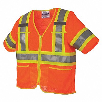 High Visibility Vest Class 3 XL Orange MPN:U6155O-XL