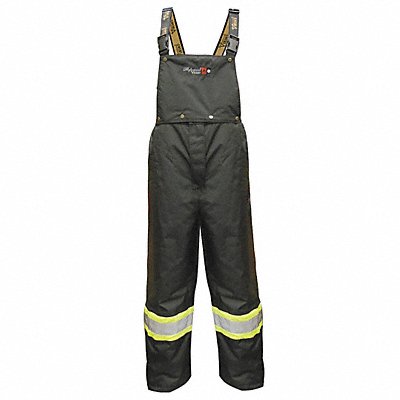 Flame Resistant Rain Bib Overall Black L MPN:3907FRP-L