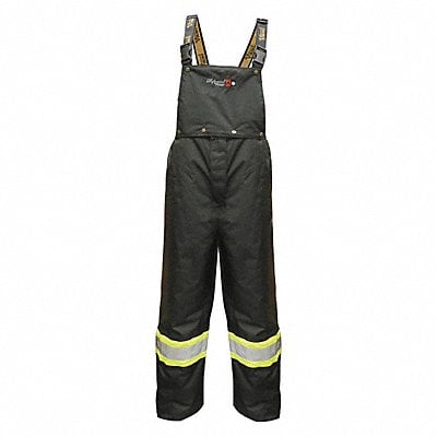 Flame Resistant Rain Bib Overall Black L MPN:3907FRWP-L