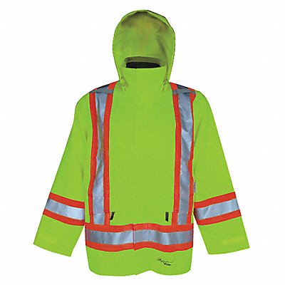 Rain Jacket Class 3 Type R Ylw/Grn M MPN:6410JG-M