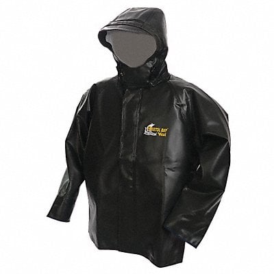 G5389 Rain Jacket w/Hood 0.75mm PVC Green L MPN:7125J-L