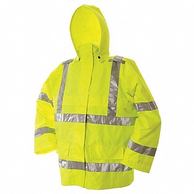 H7524 Rain Jacket Class 3 Type R Ylw/Grn L MPN:D6323JG-L