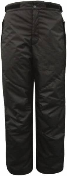 Rain Pants: Polyester, Snaps & Zipper Closure, Black, Large MPN:880P-L