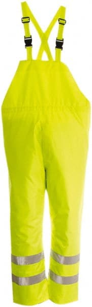 Bib Overalls: Size S, ANSI/ISEA 107-2015 Class E, Lime, Polyester MPN:D6323PG-S