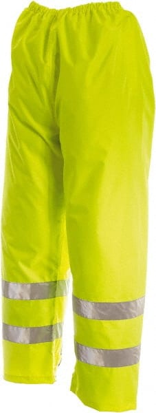 Pants: Size S, ANSI 107-2010 Class E, Level 2 & CSA Z96-09 Class 2, Level 2, High-Visibility Lime, Polyester MPN:D6323WPG-S