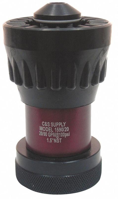 Fire Hose Nozzle 1-1/2 in Black MPN:1590-20