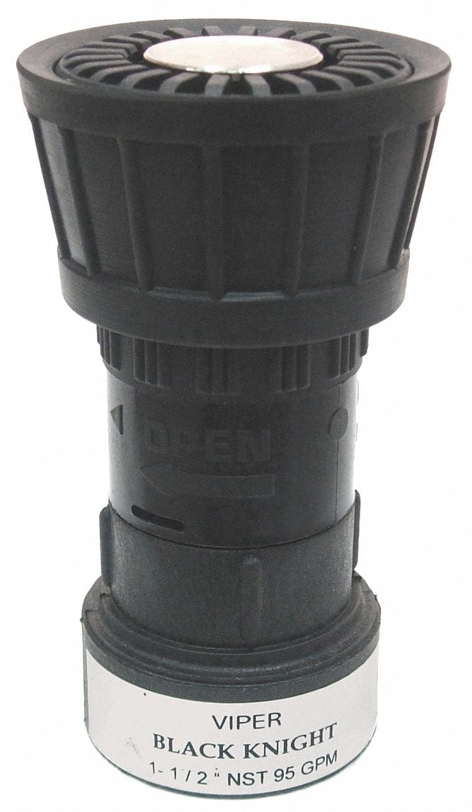 Fire Hose Nozzle 1-1/2 in Black MPN:BK2510