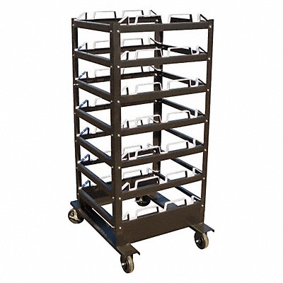 Storage Cart 24 Posts Black MPN:HPSC-24