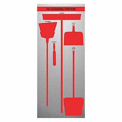 Dry Shadow Board 72 Hx30 W MPN:60-3020-7230-623