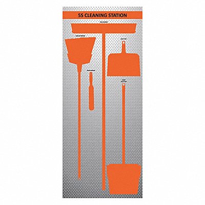 Dry Shadow Board 72 Hx30 W MPN:60-3020-7230-628