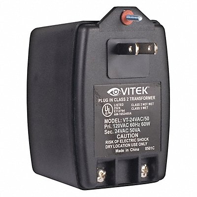 Power Supply Output 24VAC VA Rating 50 MPN:VT-24VAC/50