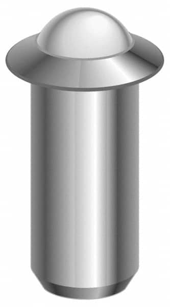 Stainless Steel Press Fit Ball Plunger: 0.125