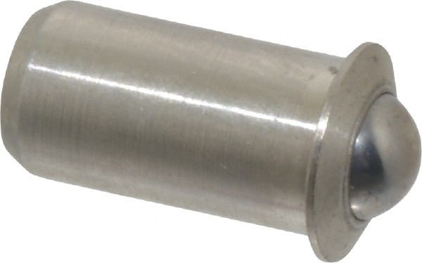 Stainless Steel Press Fit Ball Plunger: 0.25