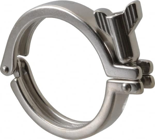 Sanitary Stainless Steel Pipe Clamp with Wing Nut: 3