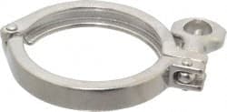 Sanitary Stainless Steel Pipe Clamp with Holed Wing Nut: 3