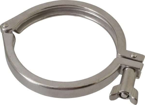 Sanitary Stainless Steel Pipe Clamp with Wing Nut: 4