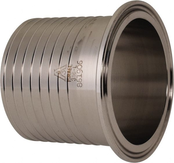 Sanitary Stainless Steel Pipe Rubber Hose Adapter: 2-1/2