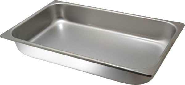 Food Pan Container: Stainless Steel, Rectangular MPN:74262