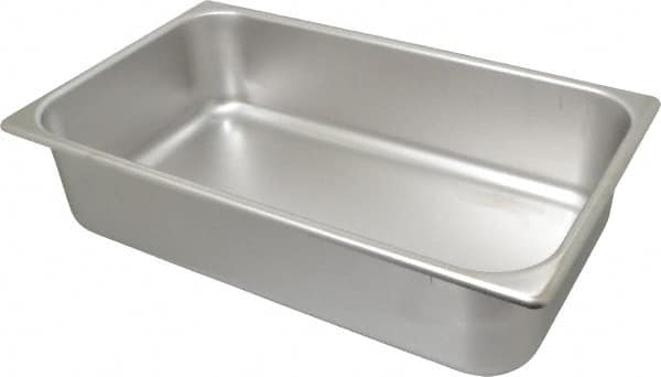 Food Pan Container: Stainless Steel, Rectangular MPN:74264