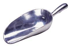 24 oz Silver Cast Aluminum Round Bottom Scoop MPN:46892