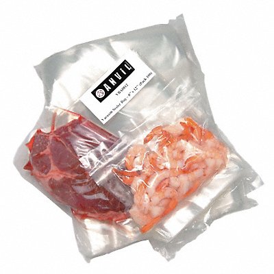 Vacuum Sealer Bag 12 in L 8 in W PK100 MPN:40815