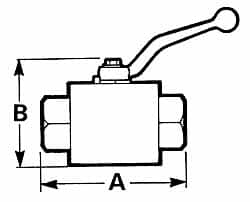 Standard Manual Ball Valve: 3/8