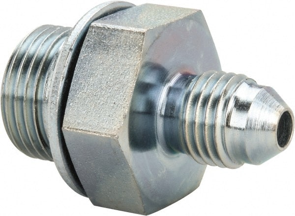 Industrial Pipe Adapter: 7/16-20 x 3/8