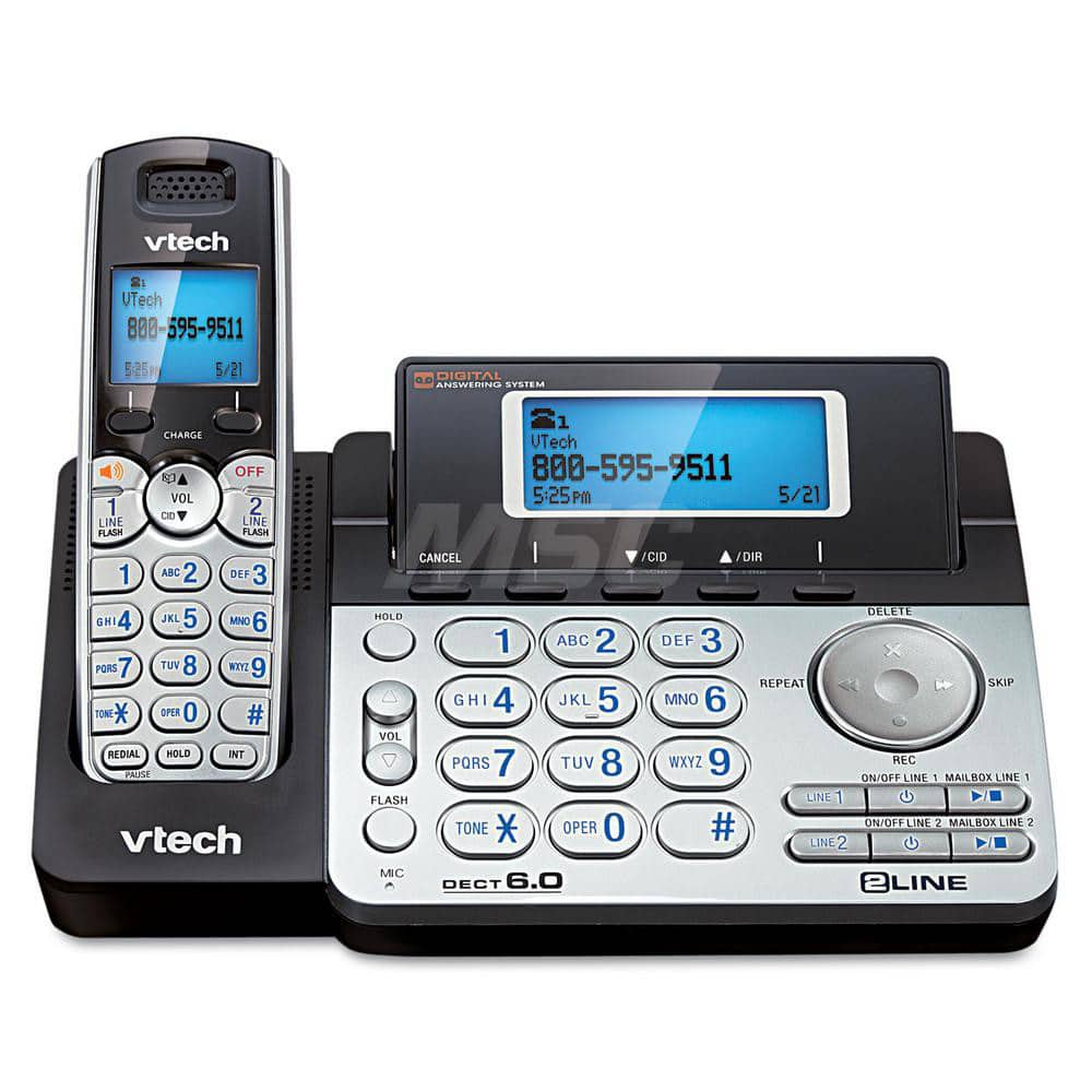 Two-Line Expandable Cordless Phone With Answering System MPN:VTEDS6151