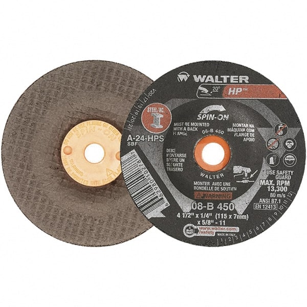 Depressed Grinding Wheel:  Type 27,  4-1/2