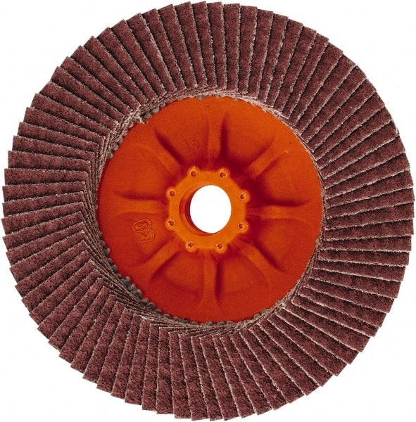 Flap Disc: 5/8-11 Hole, 40 Grit, Zirconia Alumina, Type 27 MPN:06B454