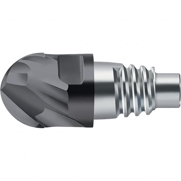 Ball Nose Replaceable Milling Tip: H8E01118-E10-10 TAX, Carbide MPN:5927033