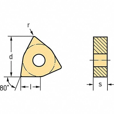 Turning Insert 333 Insert WKK10S Grade MPN:WNMG060412-MK5 WKK10S