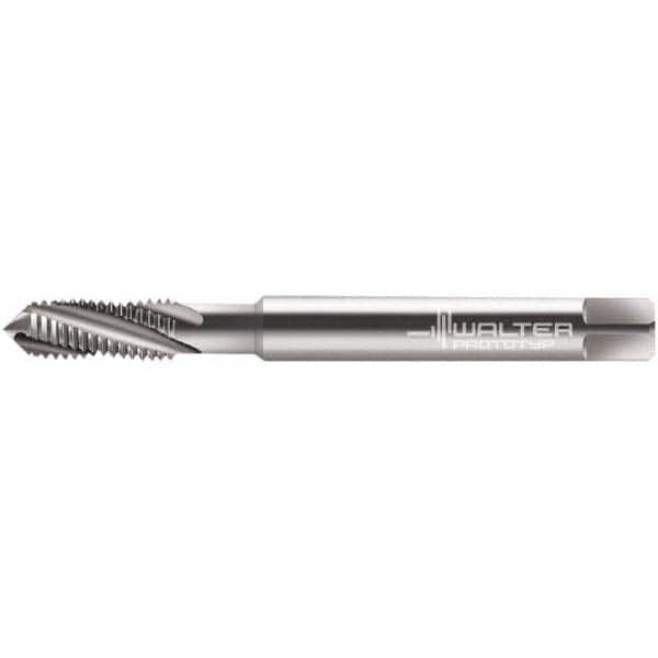 Spiral Flute Tap: #2-56, UNC, 3 Flute, Modified Bottoming, 2B Class of Fit, Powdered Metal, Bright/Uncoated MPN:5078177